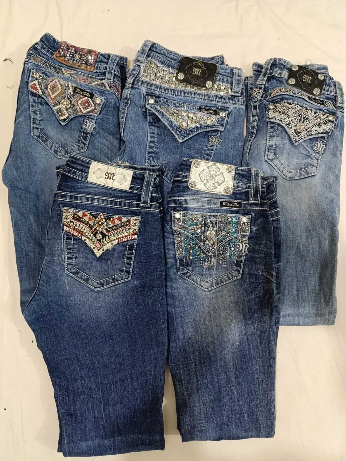 #59 Ladies Y2K Miss me Flared jeans -16