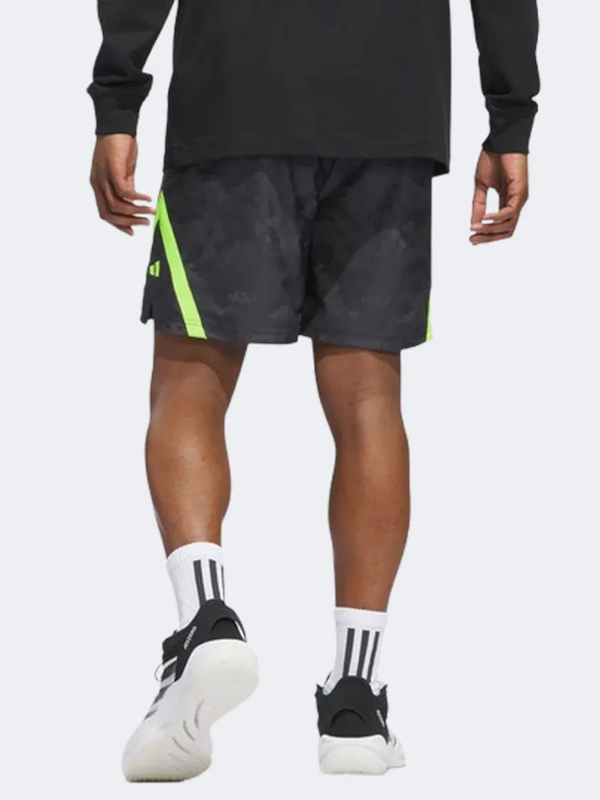 Adidas Select Jacquard Men Basketball Short Black/Charcoal