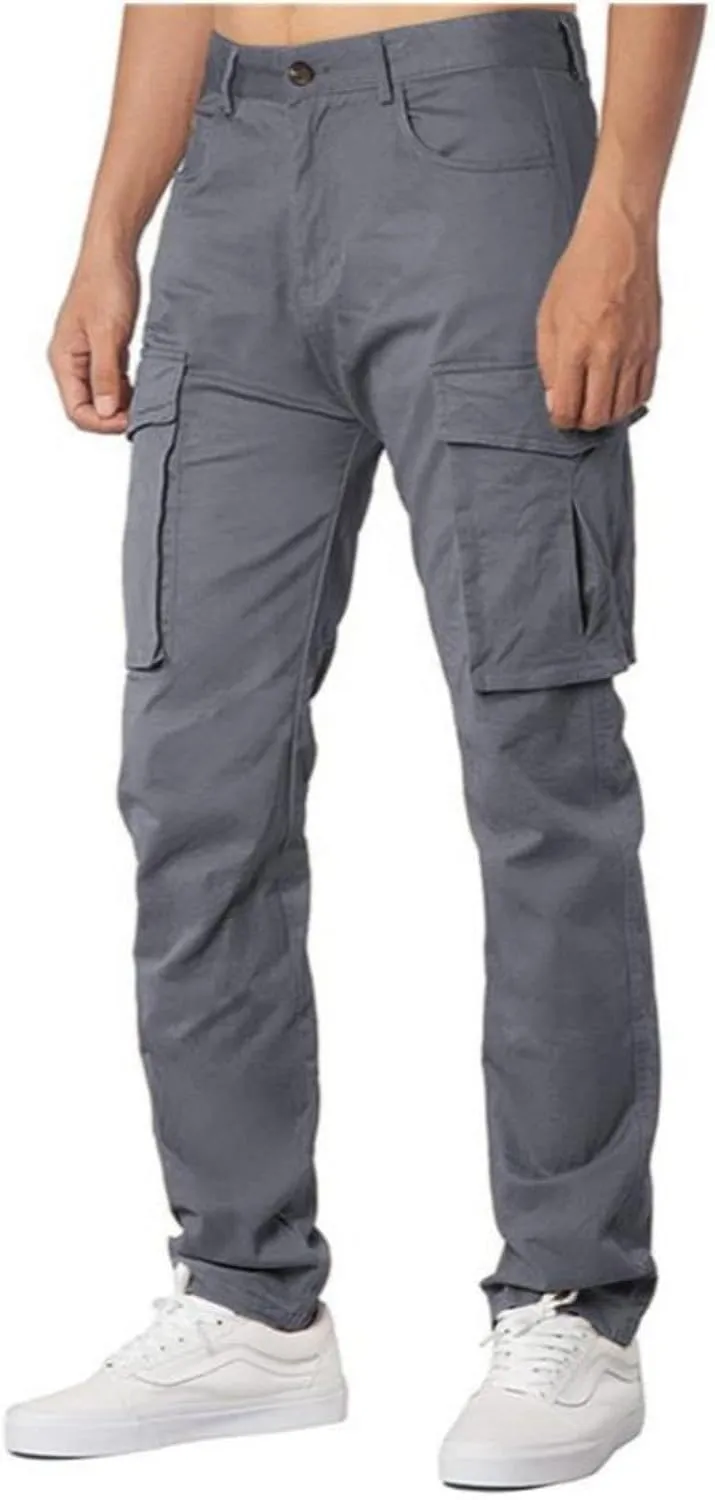 AIFARLD Men's Cargo Pants Lightweight Pants Relaxed Fit Stretch Joggers Hiking Travel Casual Work with Pockets