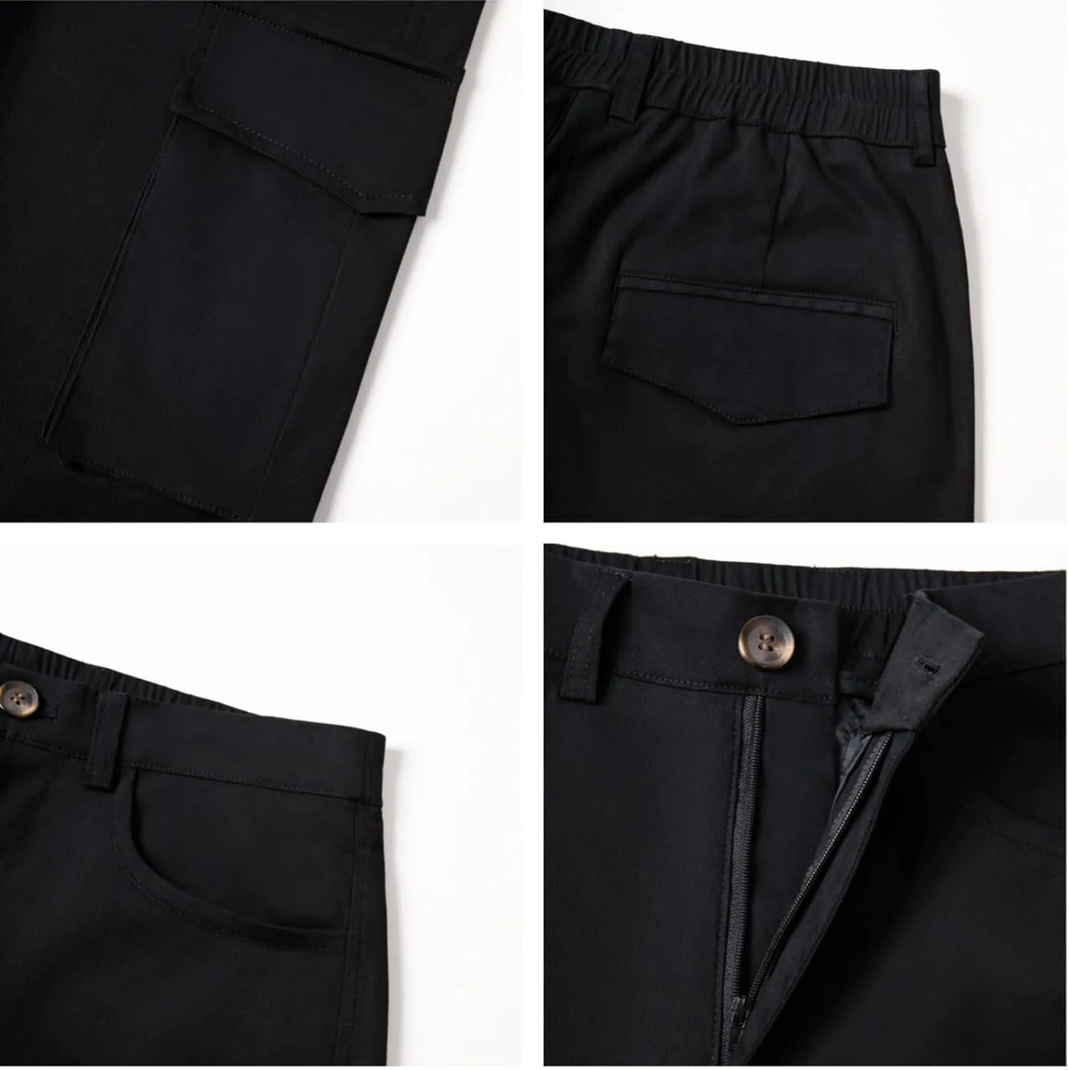 AIFARLD Men's Cargo Pants Lightweight Pants Relaxed Fit Stretch Joggers Hiking Travel Casual Work with Pockets