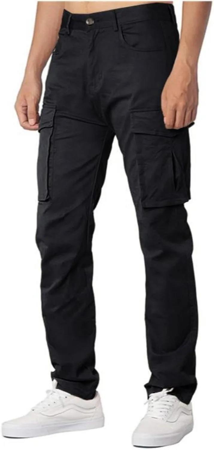 AIFARLD Men's Cargo Pants Lightweight Pants Relaxed Fit Stretch Joggers Hiking Travel Casual Work with Pockets