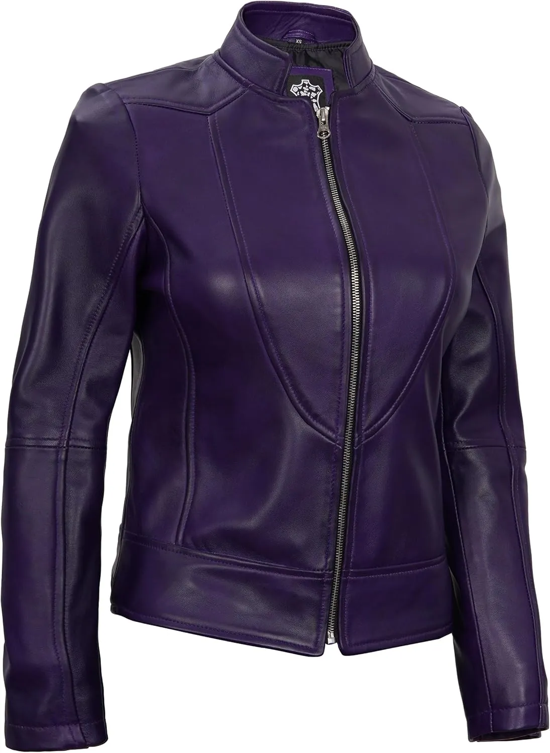 Blingsoul Leather Jacket Women - Cafe Racer Real Lambskin Womens Leather Jacket