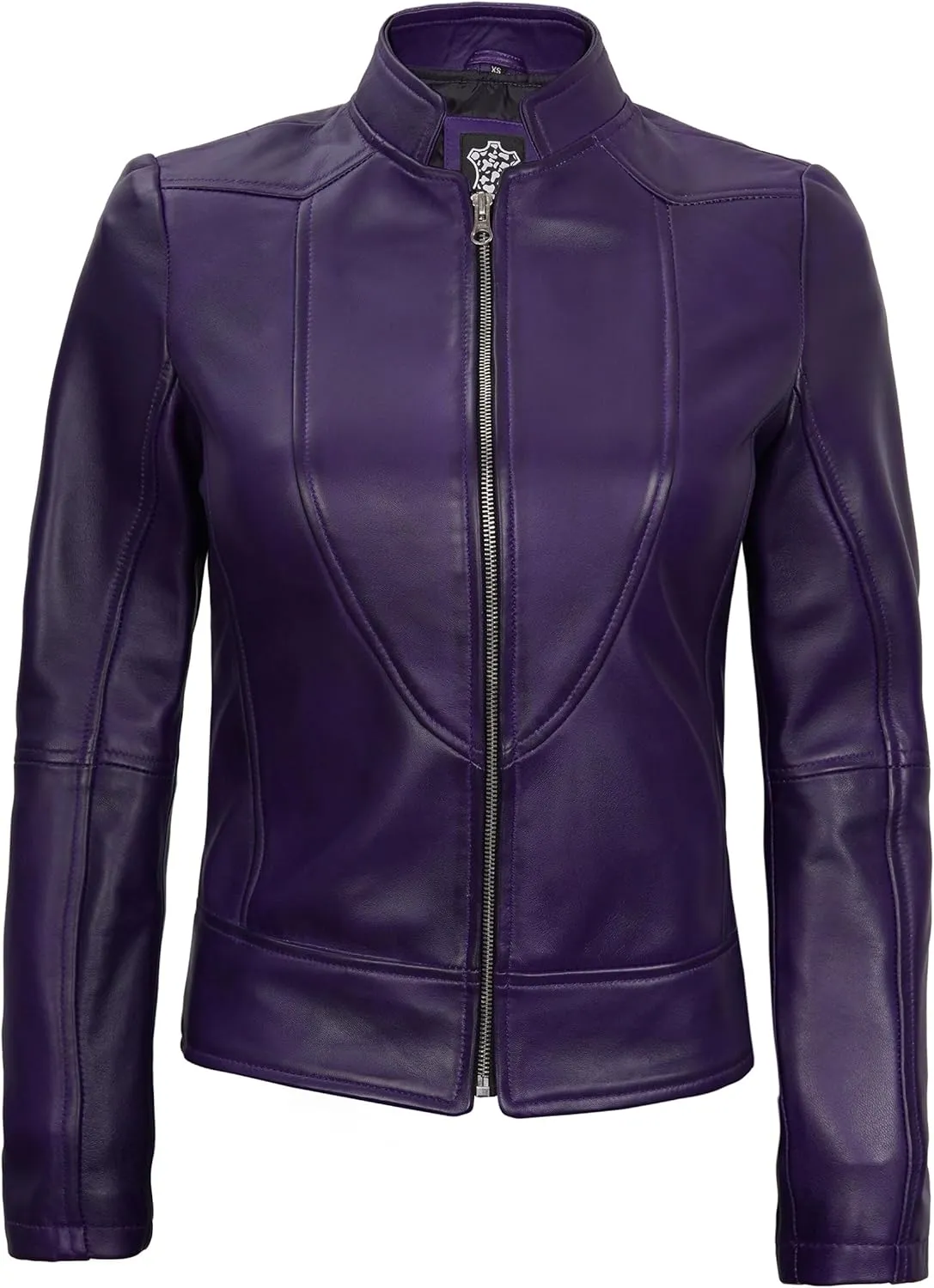Blingsoul Leather Jacket Women - Cafe Racer Real Lambskin Womens Leather Jacket