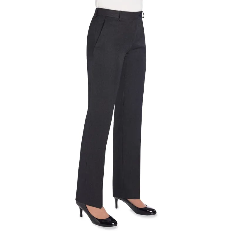 Brook Taverner Aura Straight Leg Trousers - Charcoal