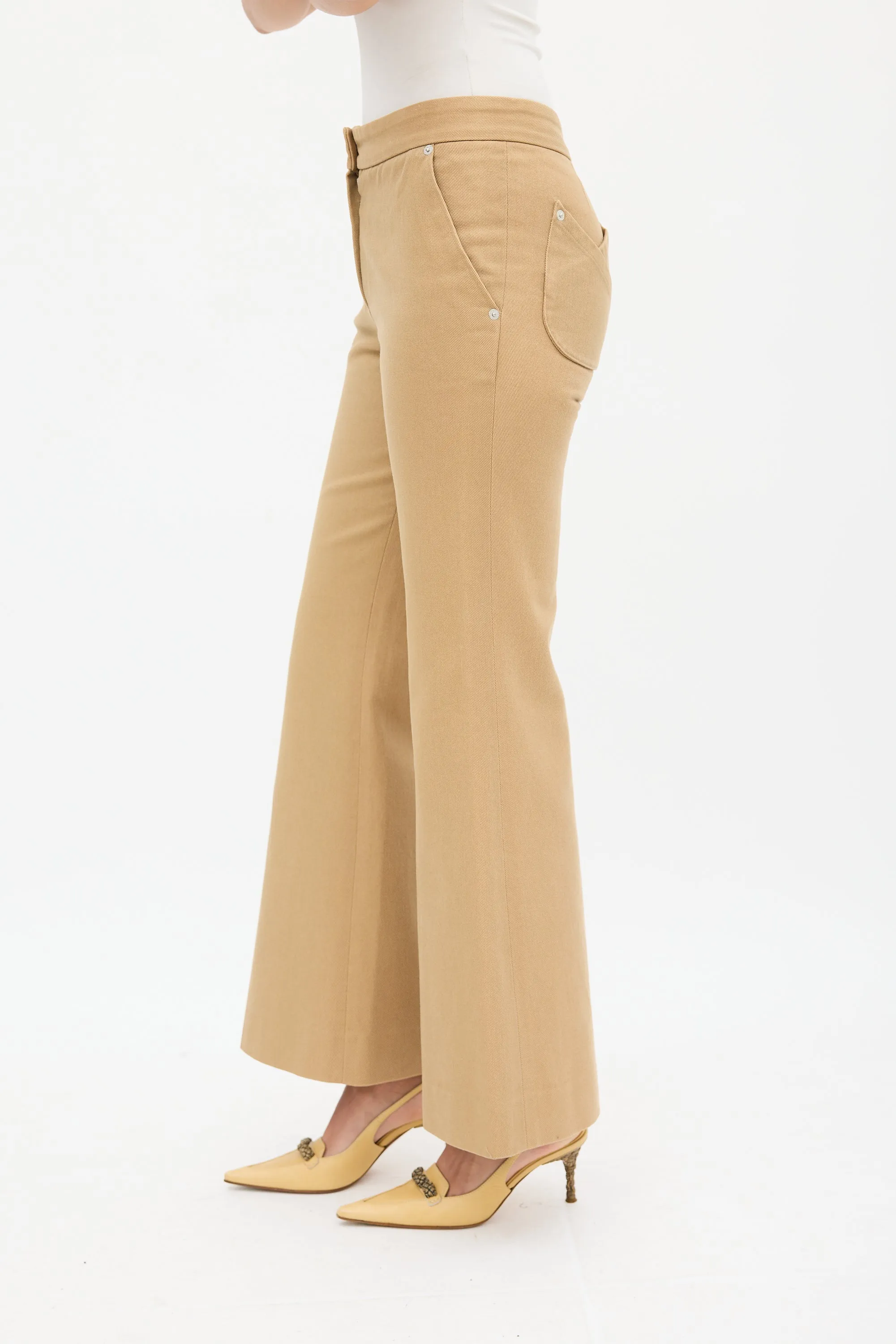 Brown Flared Jeans