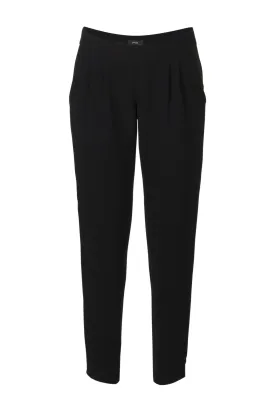 Crepe straight-leg pants