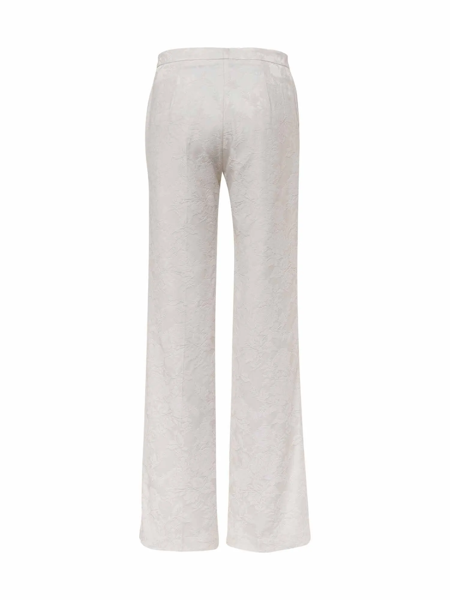Fluid Floral Jacquard Pants