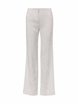 Fluid Floral Jacquard Pants