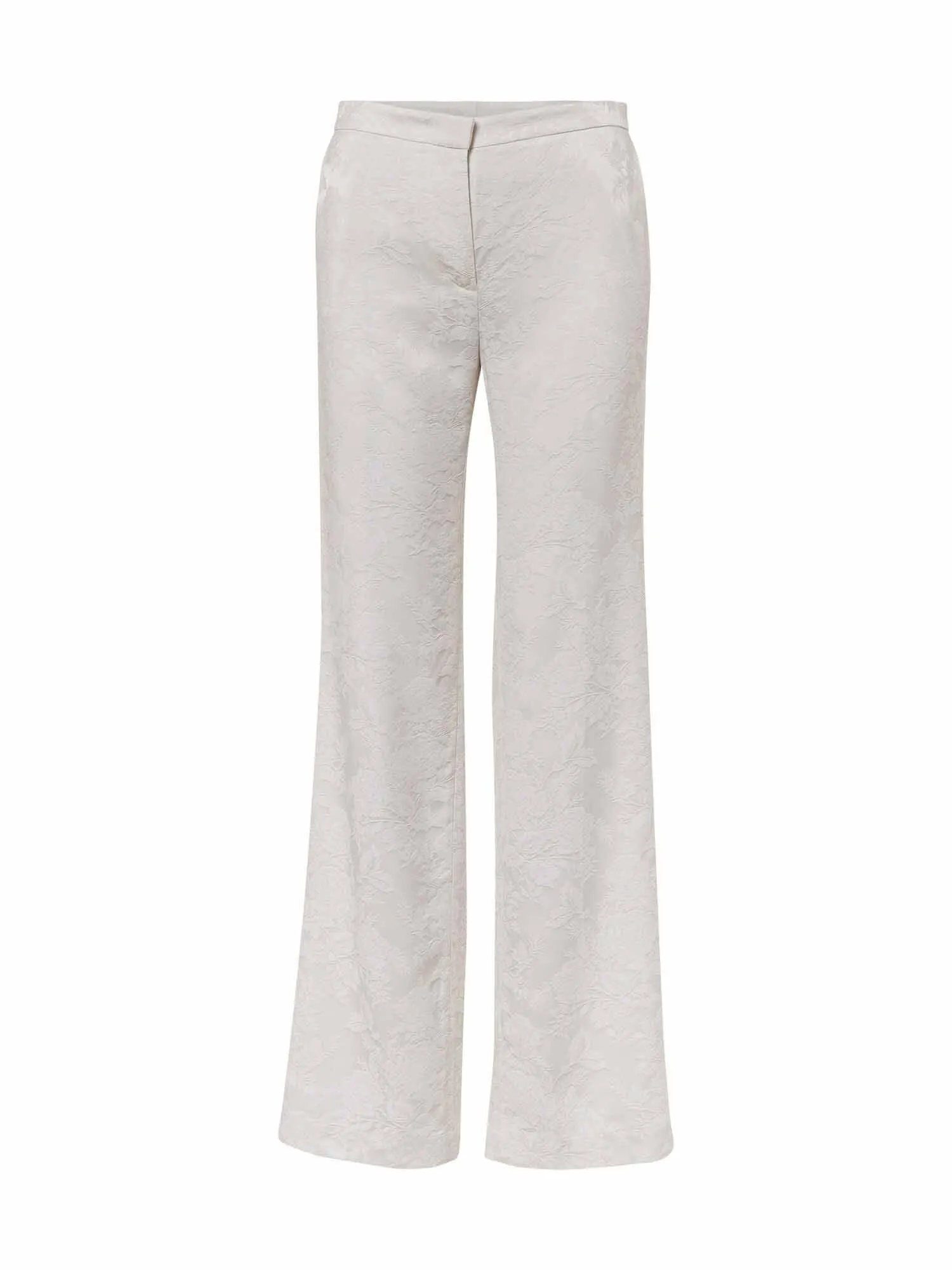 Fluid Floral Jacquard Pants
