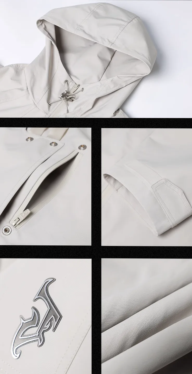 Functional Wind Multi Pocket Hooded Rushing Jacket