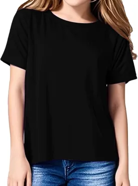 Girls Short Sleeve T Shirts Soft Cotton Summer Tops Kids Casual Crewneck Basic Tees Shirts Blouse Clothes for Girls, 5-14Y