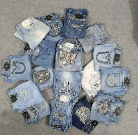 HD070 Ladies Y2K Miss Me Flared Jeans - 23 pcs