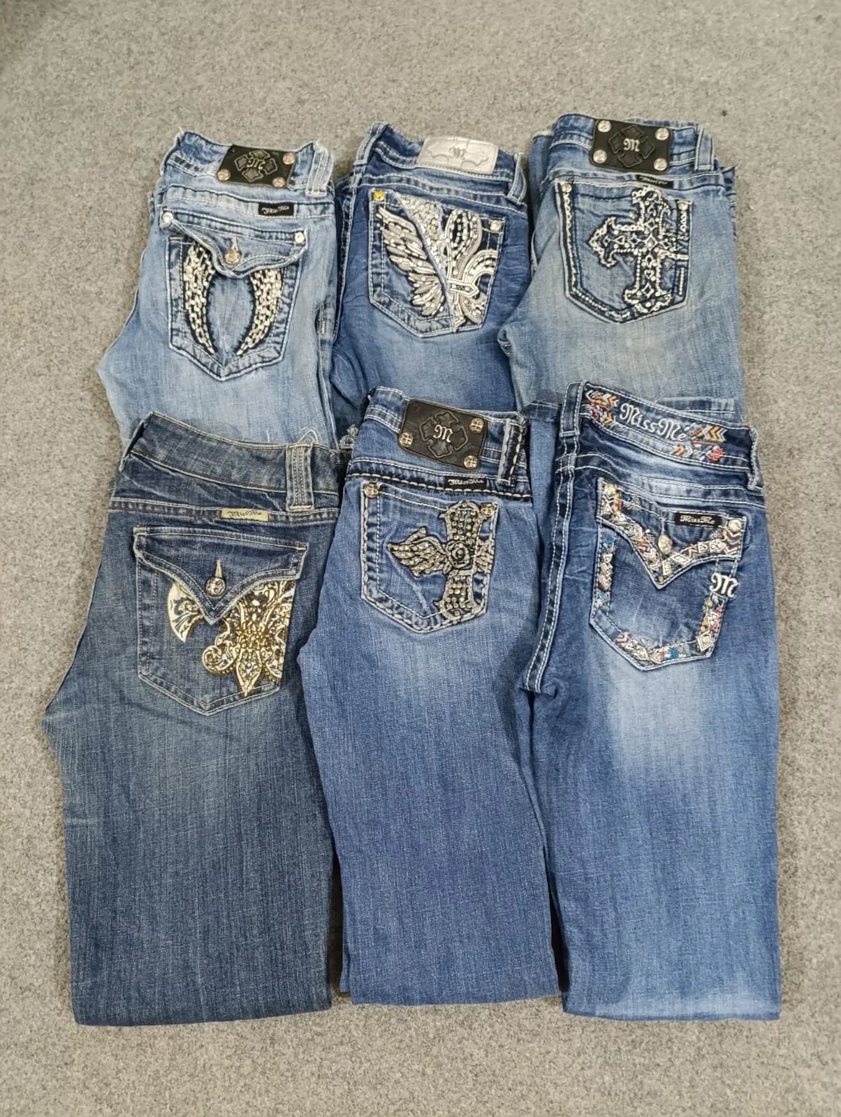 HD172 Ladies Y2K Miss Me Flared Jeans - 13 pcs