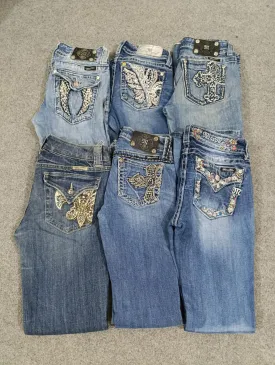 HD172 Ladies Y2K Miss Me Flared Jeans - 13 pcs