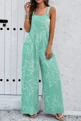 Jade Wide Leg Overalls