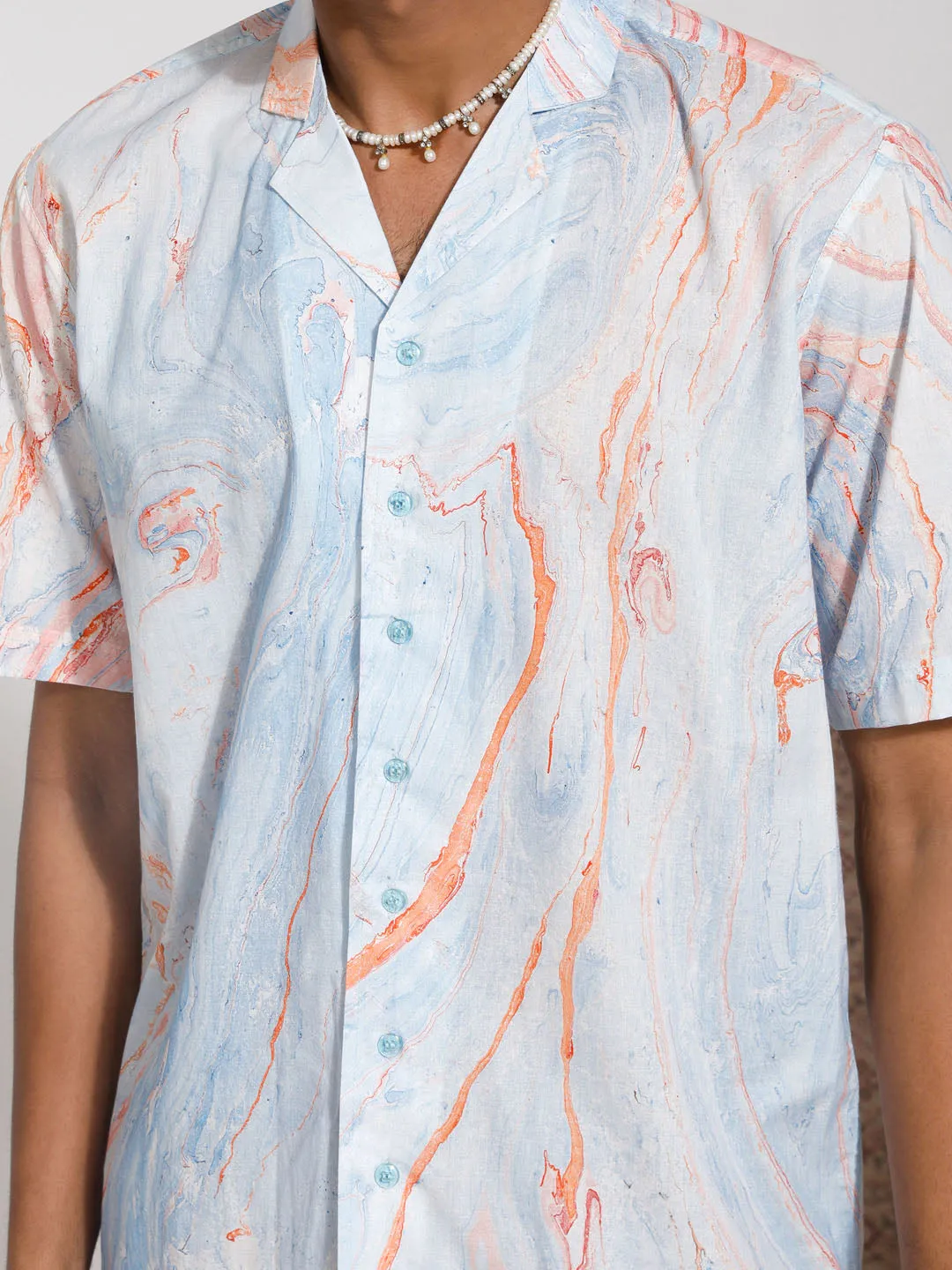 Jashvi Men's MultiColour Cotton Ethnic Shirt