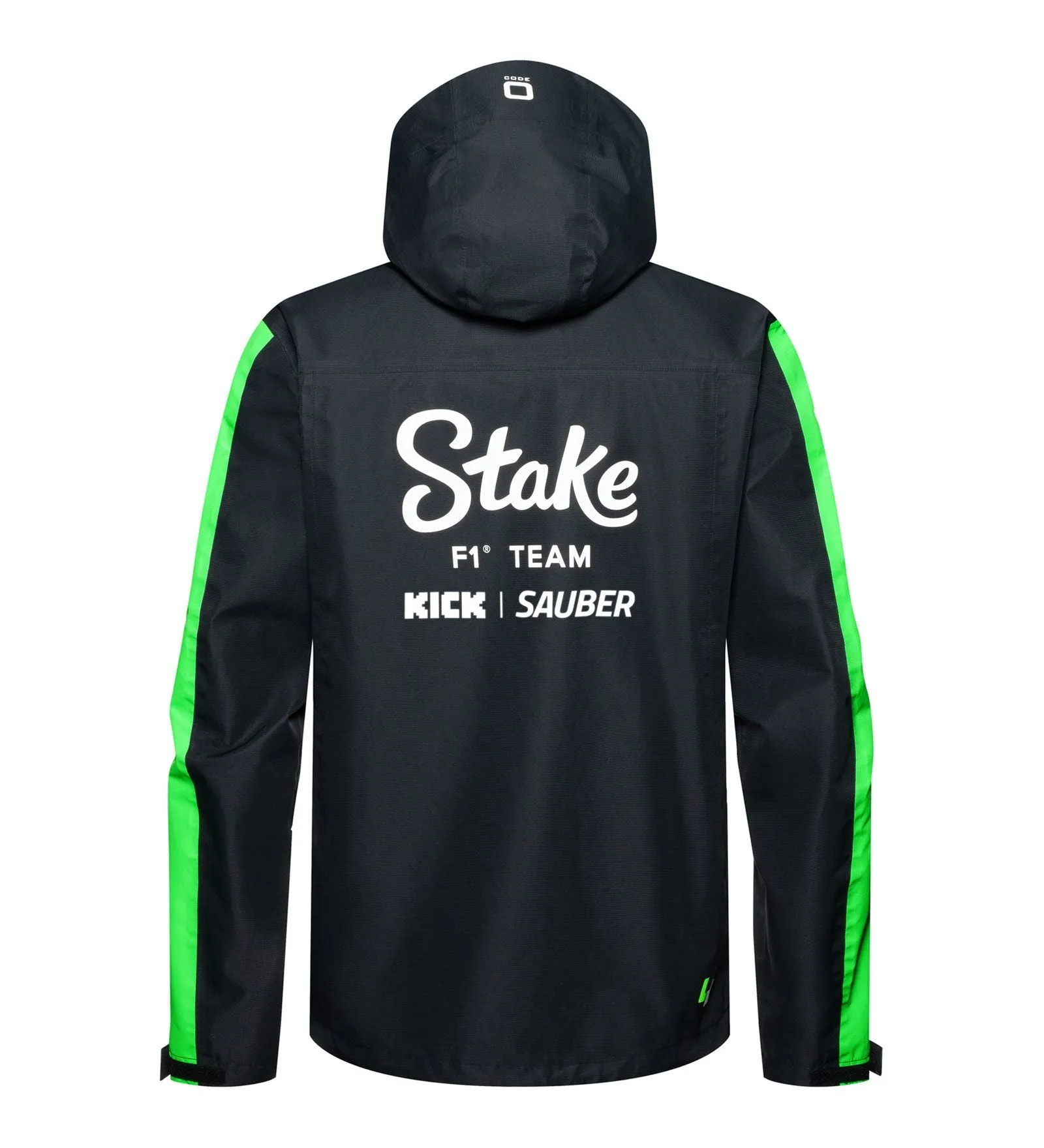 Kick Sauber jacket, CODE ZERO, team, rain, black, 2024