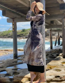 Leopard Beaded Cardigan