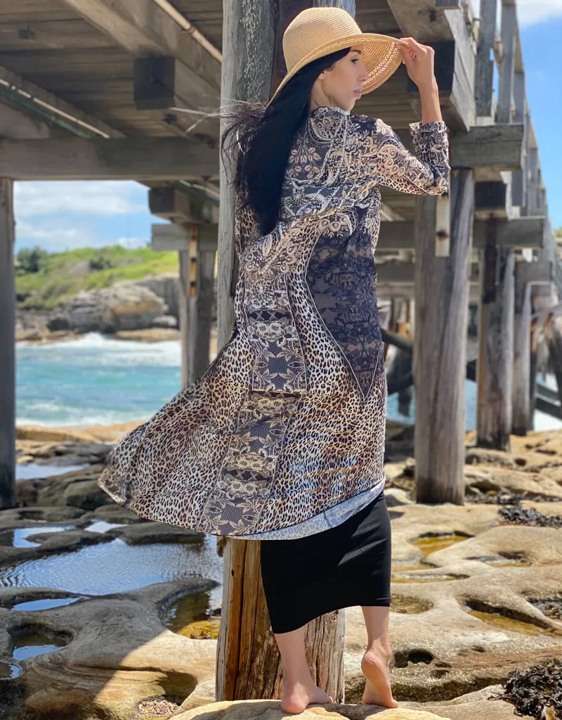 Leopard Beaded Cardigan