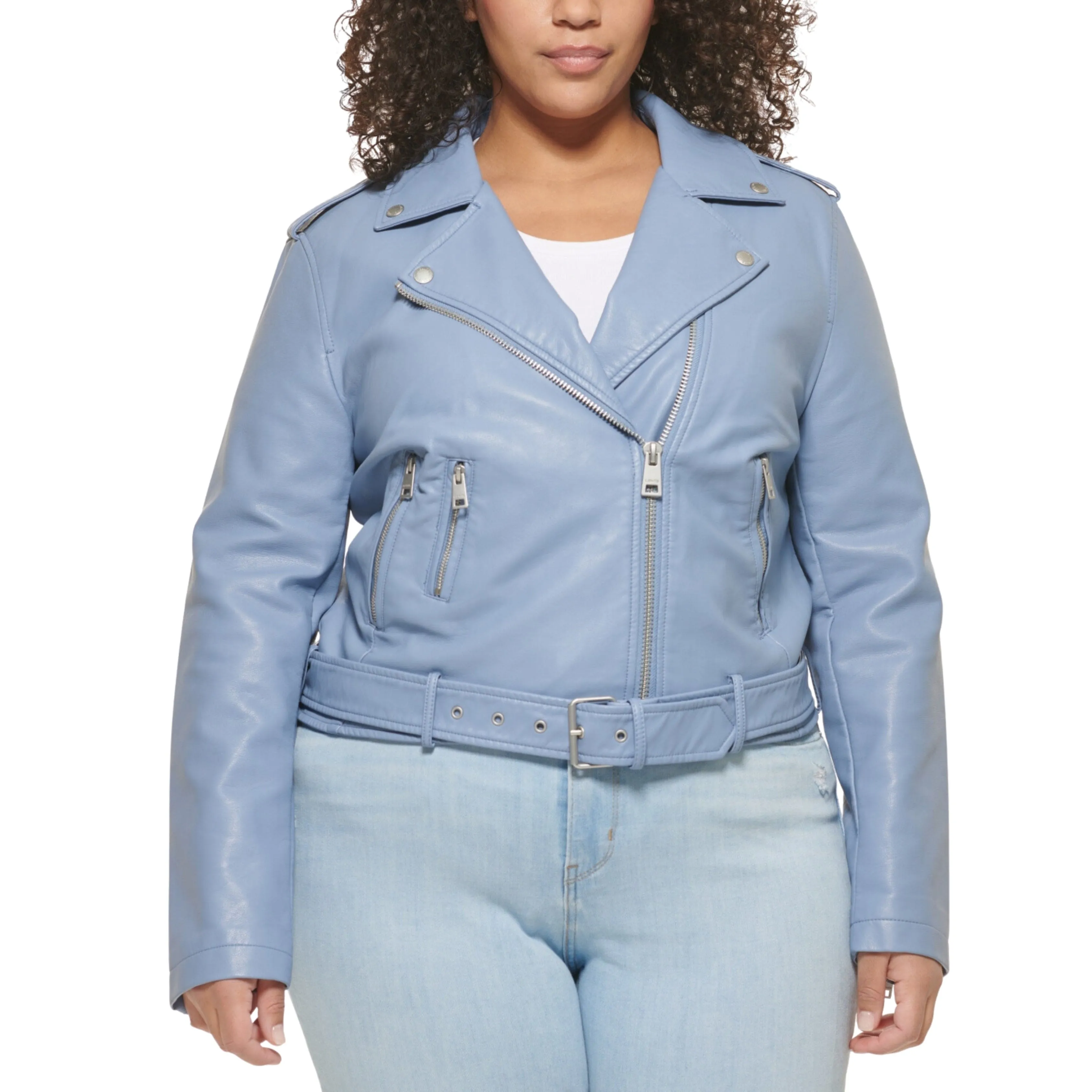 LEVI'S - Faux Leather Belted Motorcycle Jacket