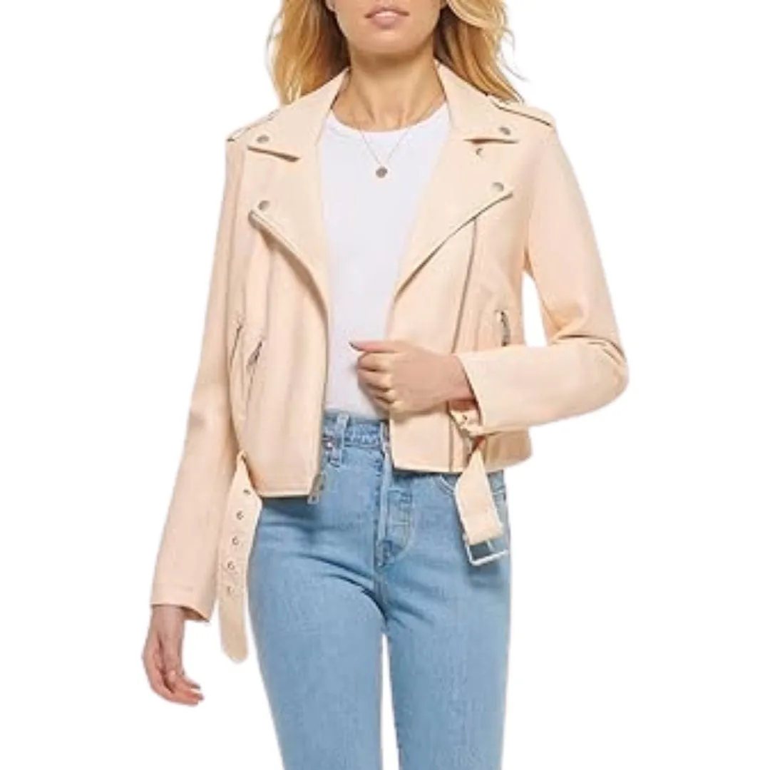 LEVI'S - Faux Leather Belted Motorcycle Jacket
