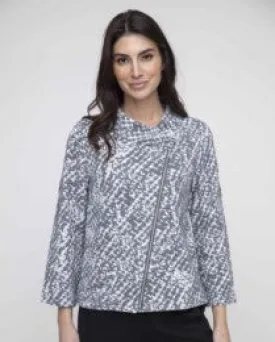 Liv, 207473 Retro Collar Jacket, Charcoal