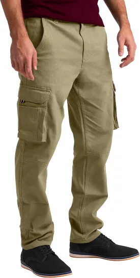 Mens Cargo Pants Stretch Flex Heavy Duty 12 Pockets Outdoor Hiking Security Relaxed Fit Wild Work Utility Pants