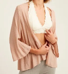 Mid Sleeve Blush Cardigan