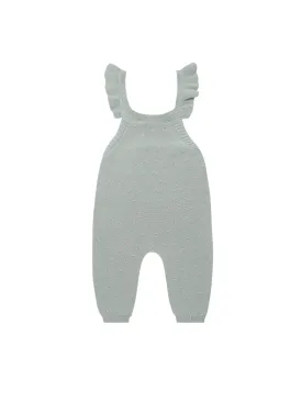 Quincy Mae Pointelle Knit Overalls | Sky