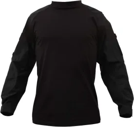 Rothco Combat Shirt, Black, Large