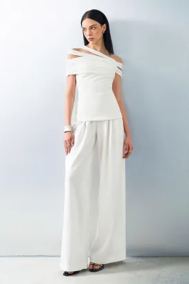 Saffira Hourglass Off-Shoulder Spandex Shirt