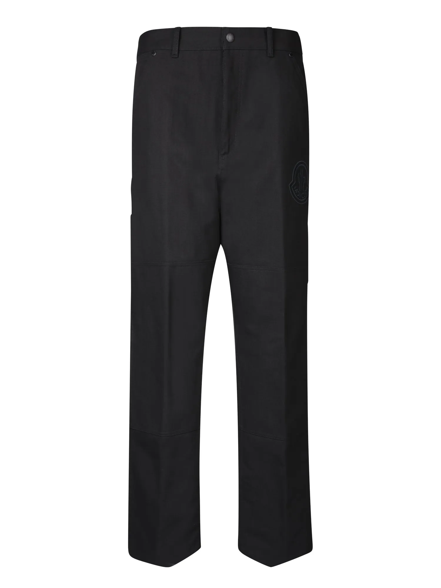 Straight black trousers