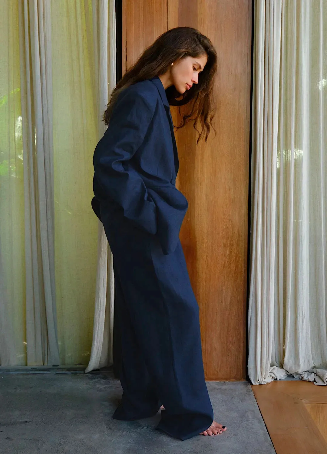 Sure, here is the optimized title for the e-commerce product in English with modifiers: Tate Comfortable Relaxed Fit Cotton Linen Pants