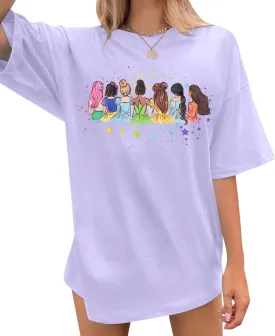 UNIQUEONE Magical Shirt for Women: Magic Kingdom Tshirt Princess Shirt Family Vacation Trip Tee