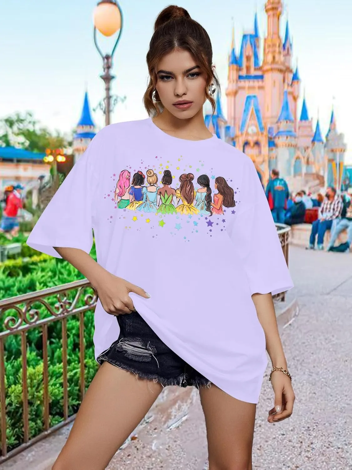 UNIQUEONE Magical Shirt for Women: Magic Kingdom Tshirt Princess Shirt Family Vacation Trip Tee