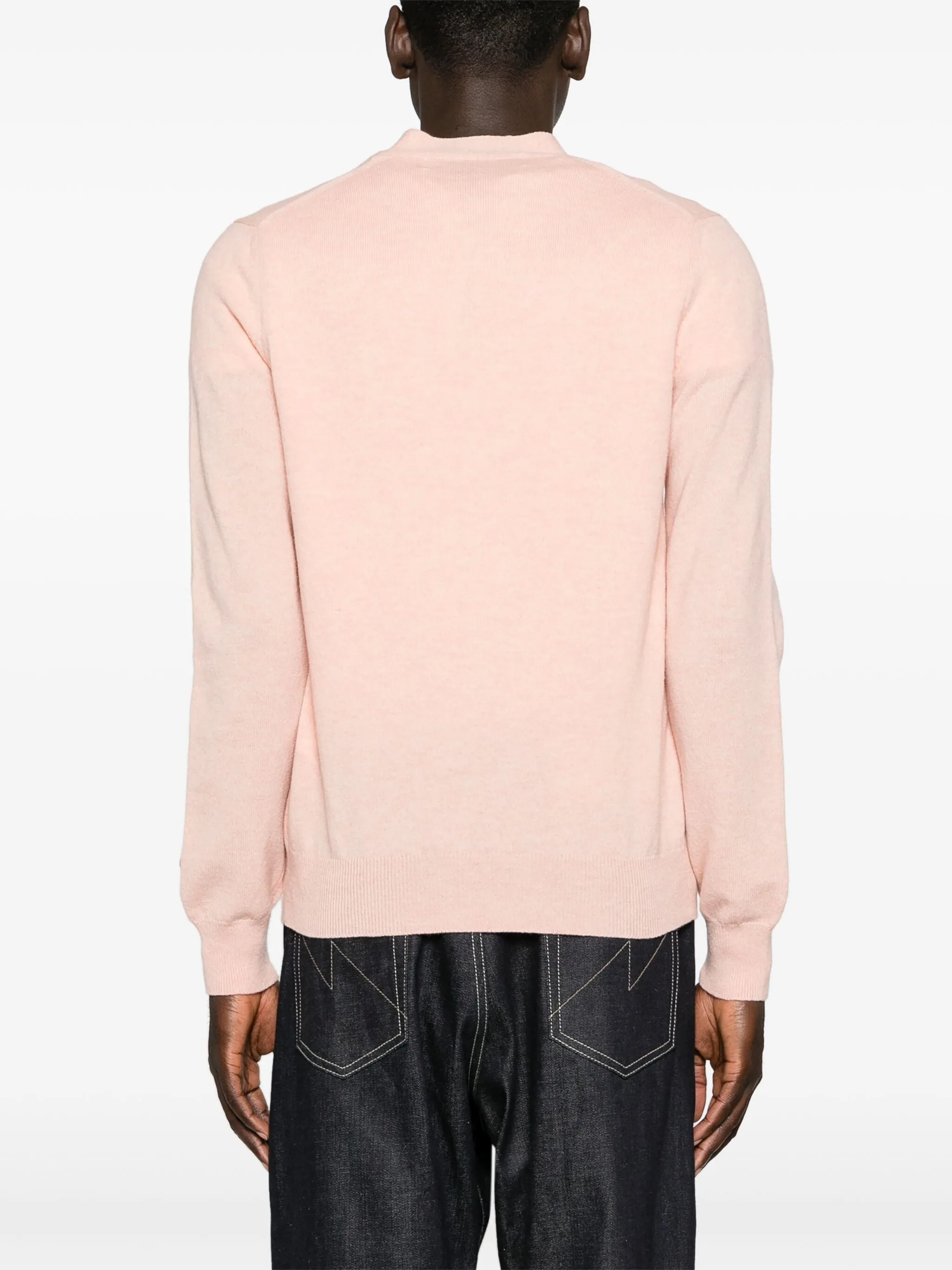 Unisex Knit Cardigan - Light Pink