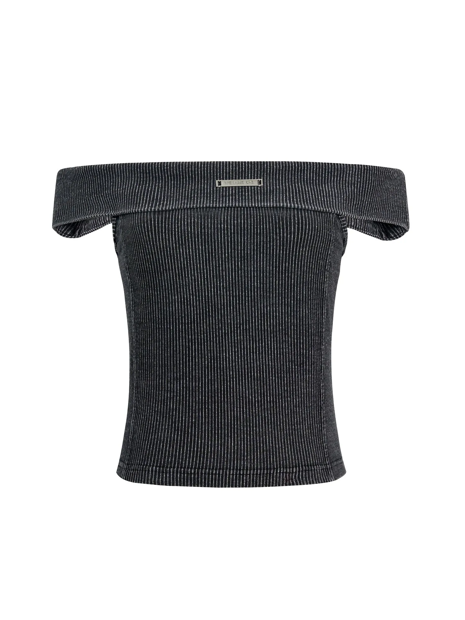 WESAME LAB KNITTED DRAWSTRING ELASTIC SHOULDER JACKET