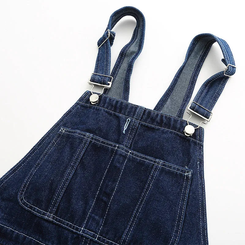 Wjczt 90s streetwear Oeeta Jeans Autumn American Style Overalls Men's Denim Overalls Women's Loose Denim Jumpsuit